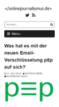 Mobile Screenshot of onlinejournalismus.de